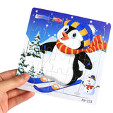 Puzzle en Bois : Animaux et Véhicules pour l'Apprentissage Ludique