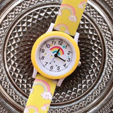 montre arc en ciel jaune