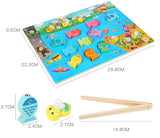 Jeux de pêche à la ligne - Jeux, puzzle, Montessori, éveil, jouet en bois bébé