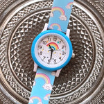 montre arc en ciel bleu 