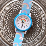 montre arc en ciel bleu 
