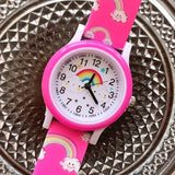 montre arc en ciel fuschia 
