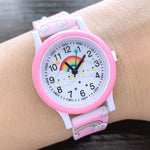 montre arc en ciel rose 