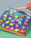 Jeux de pêche à la ligne jeux, puzzle, montessori, éveil, jouet en bois bébé